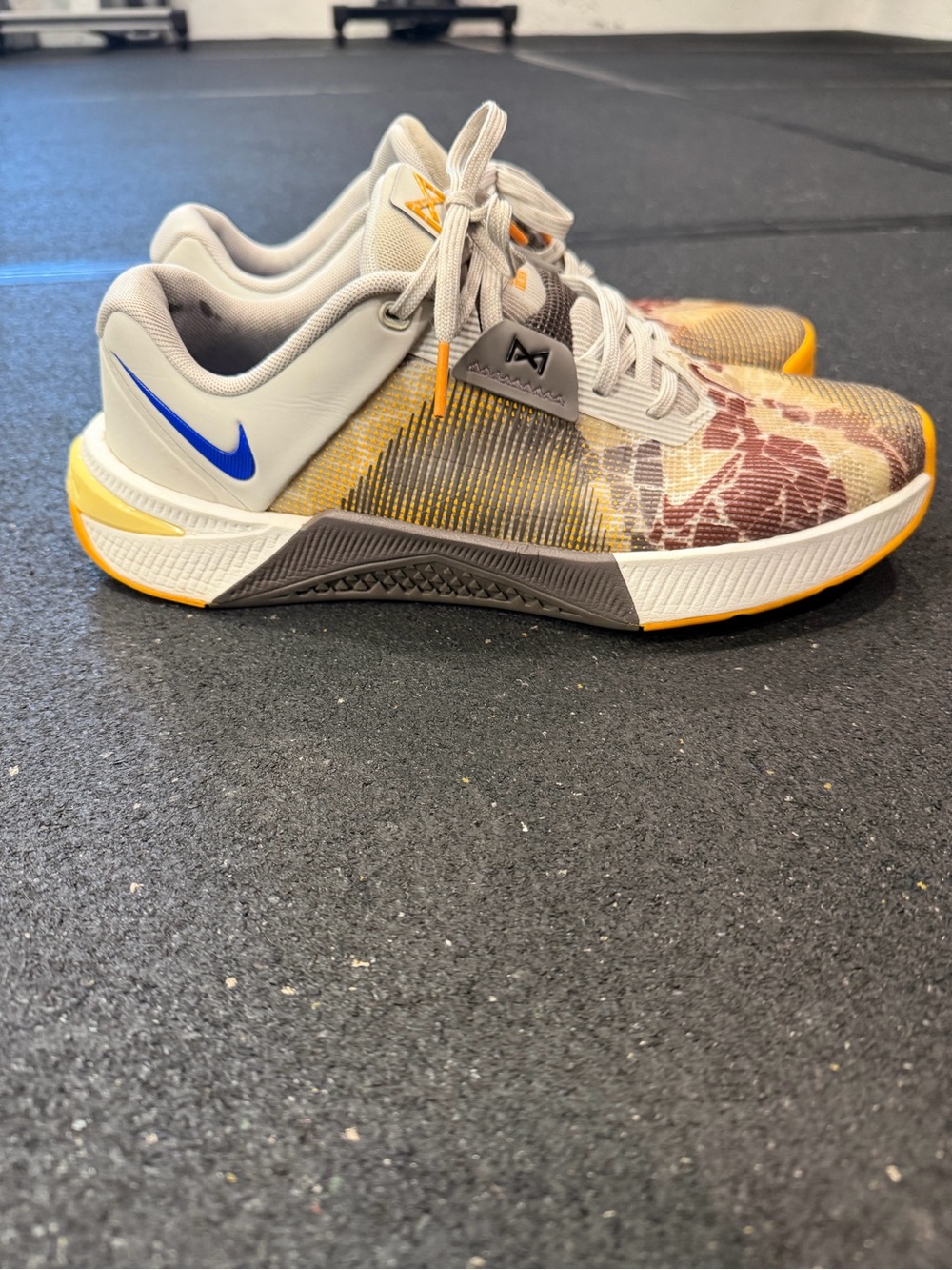 Nike Men’s Metcon 10 - Gray, Yellow & Blue Accents